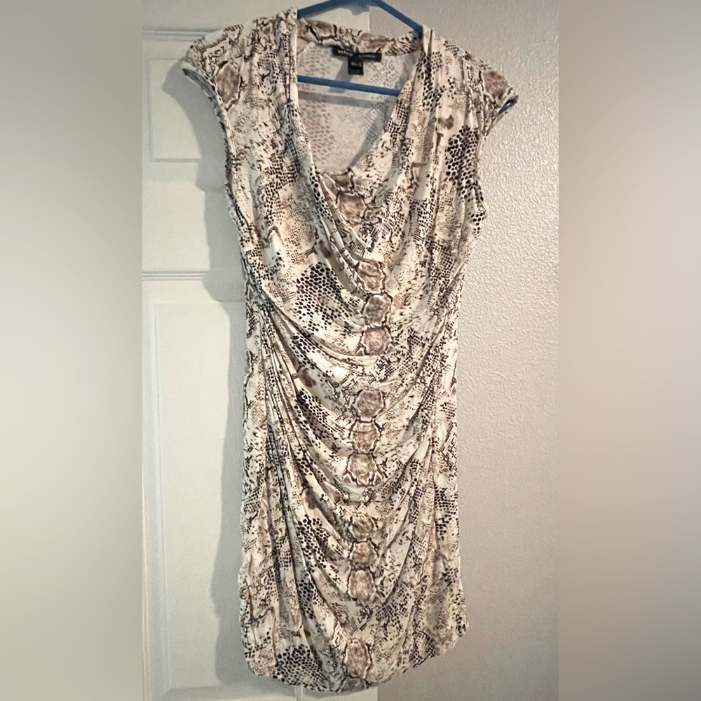 Snakeskin print dress